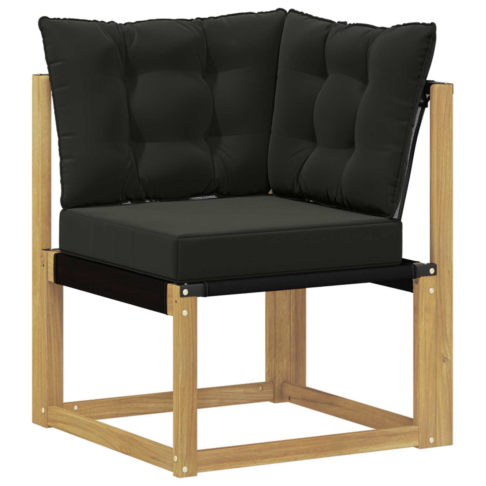 Set vanjskih sofa 8 kom. Bijela i crna