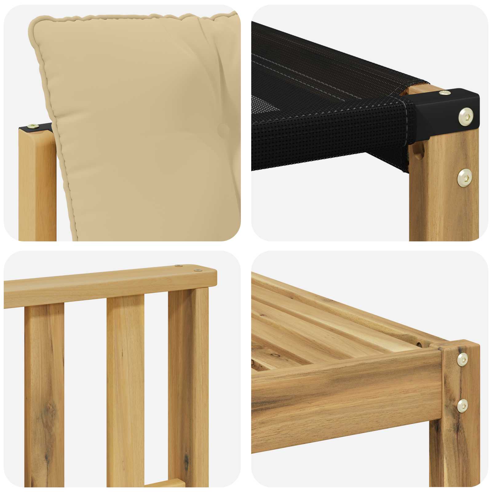 Set vanjskih sofa 8 kom. Bijela i bež