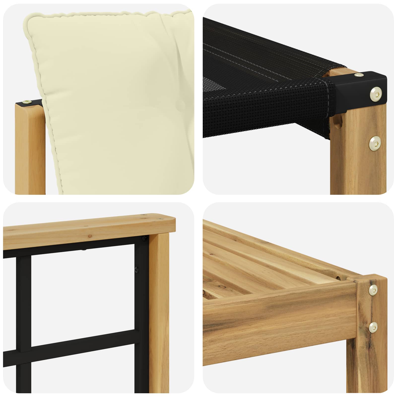 Set vanjskih sofa 8 kom. Bijela i krem