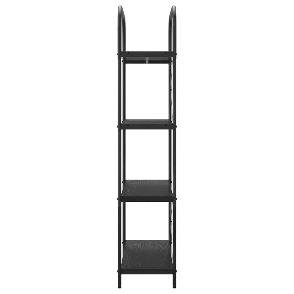 Polica Crni hrast 80 x 30 x 146 cm Konstruirano drvo