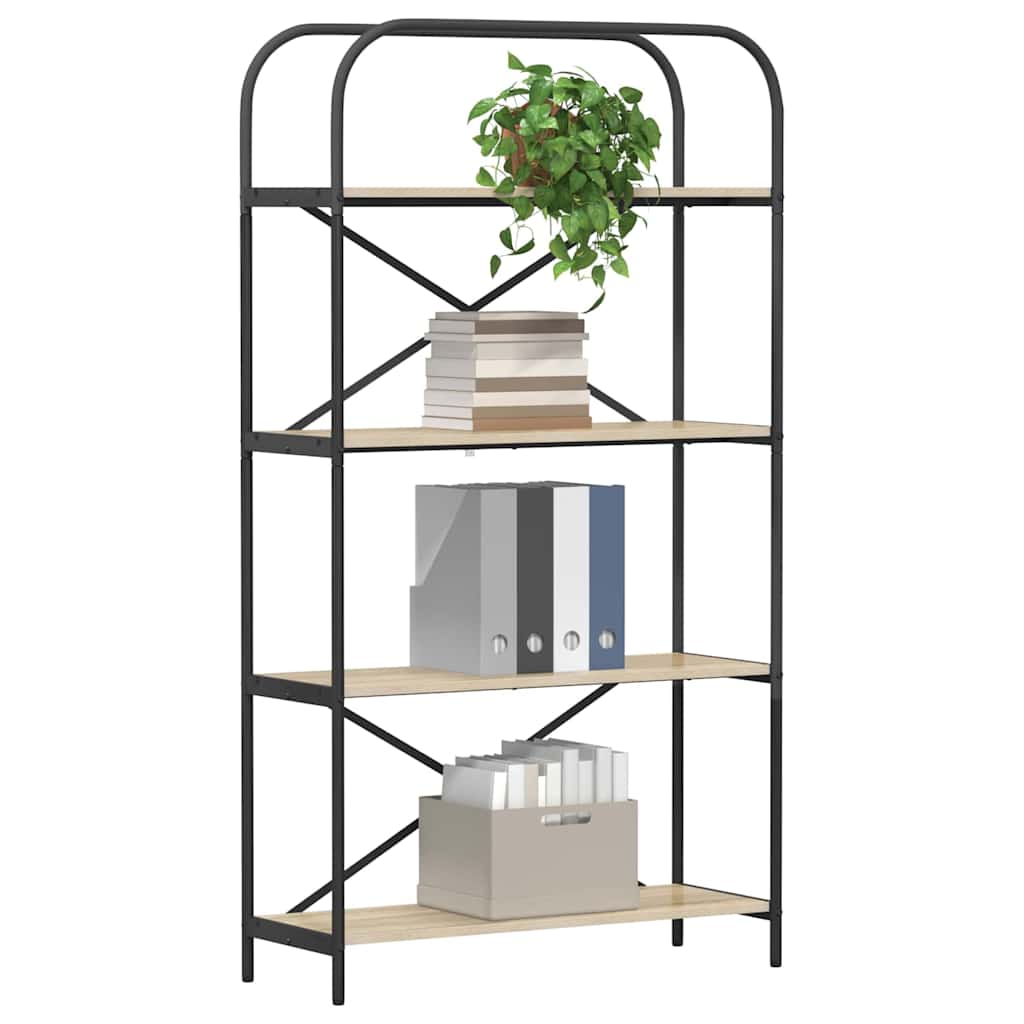 Polica Sonoma hrast 80 x 30 x 146 cm Konstruirano drvo
