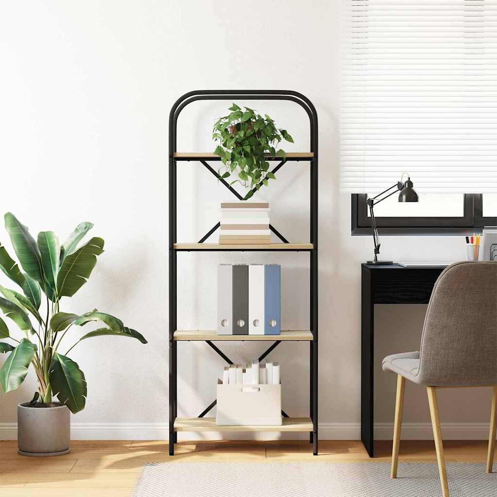 Polica Sonoma hrast 60 x 30 x 146 cm Konstruirano drvo