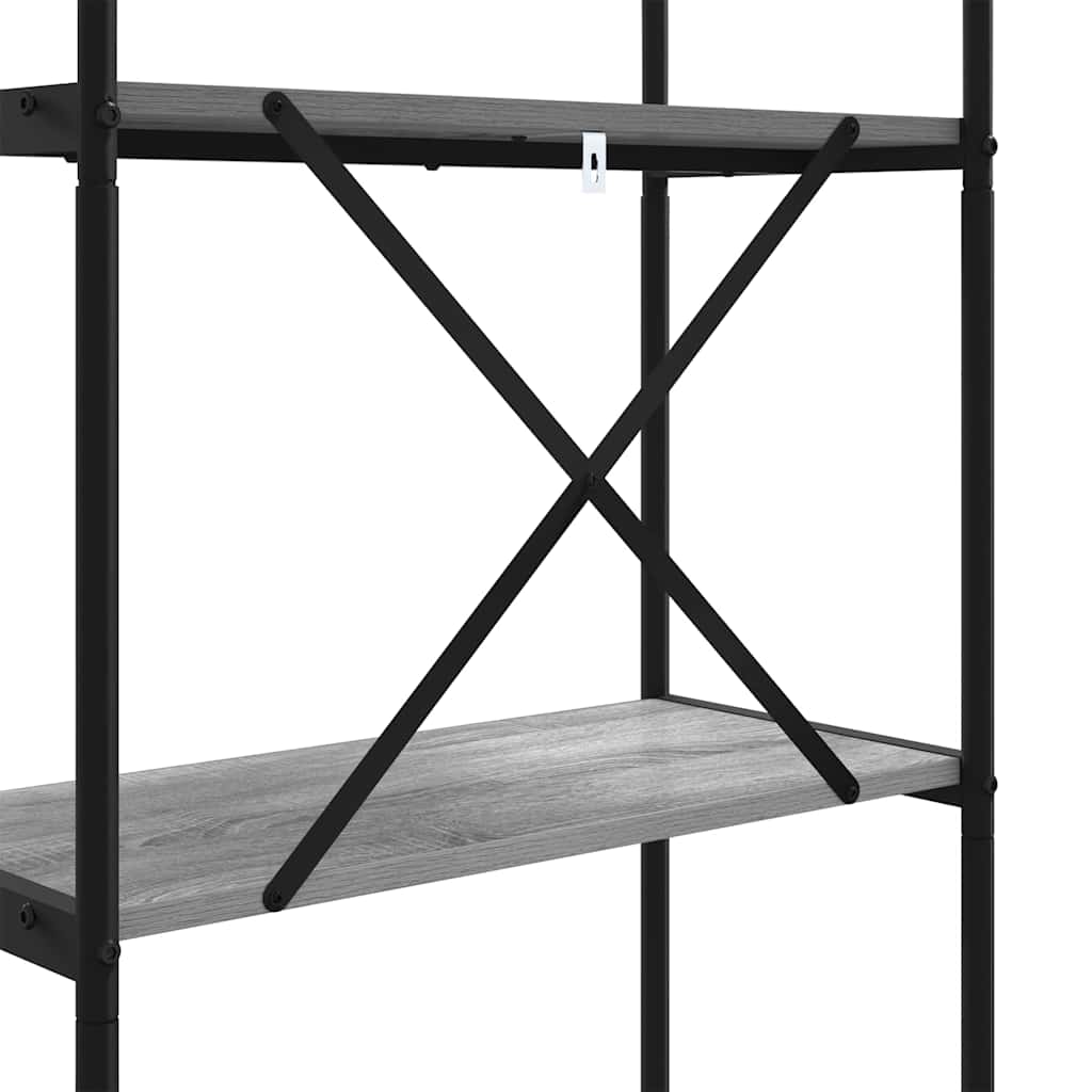 Polica Siva Sonoma 60 x 30 x 109 cm Konstruirano drvo