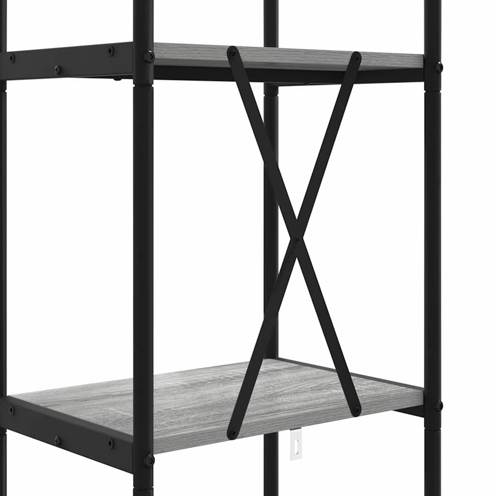 Polica Siva Sonoma 40 x 30 x 146 cm Konstruirano drvo