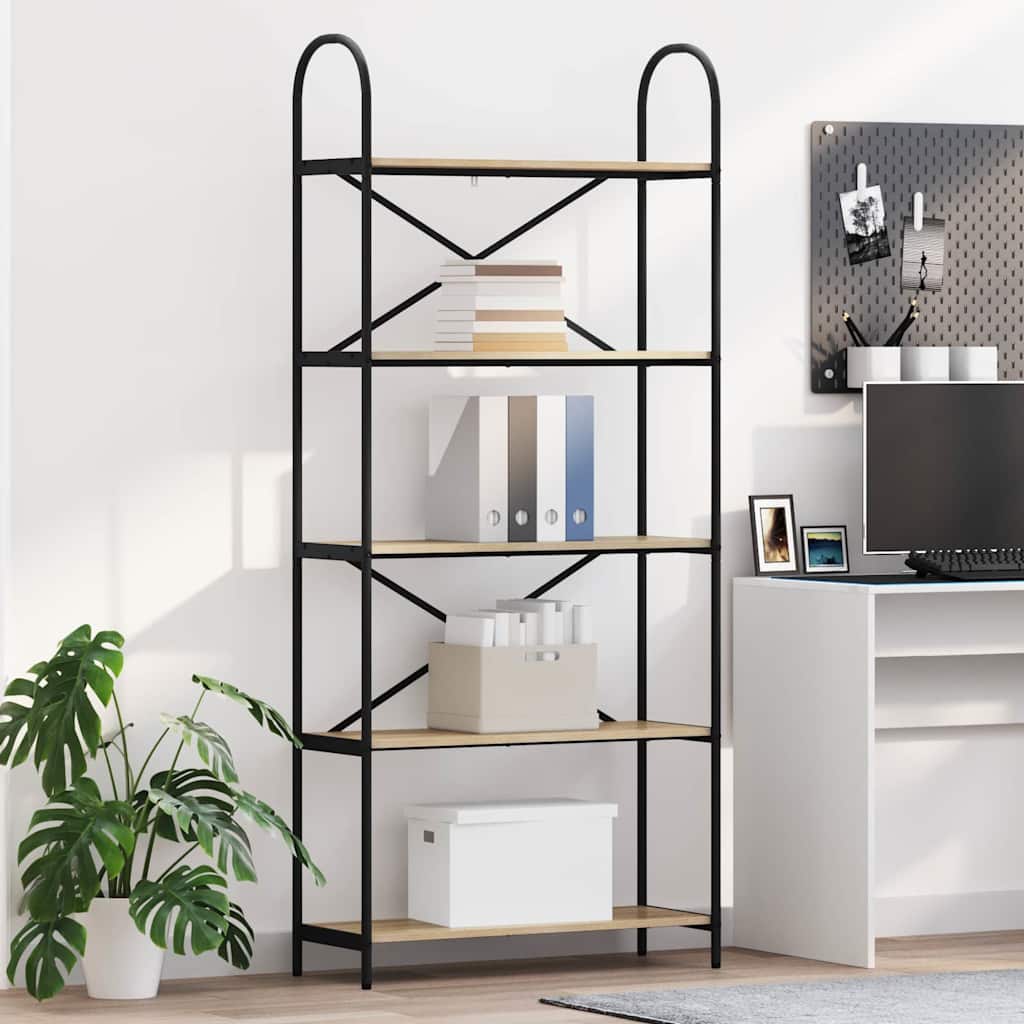 Polica Sonoma hrast 80 x 30 x 183 cm Konstruirano drvo