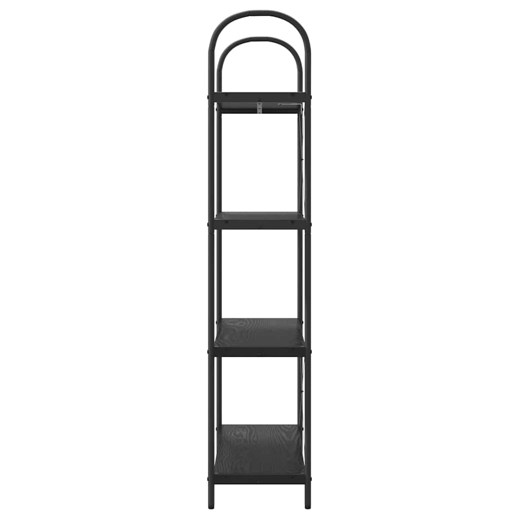 Polica Crni hrast 80 x 30 x 146 cm Konstruirano drvo