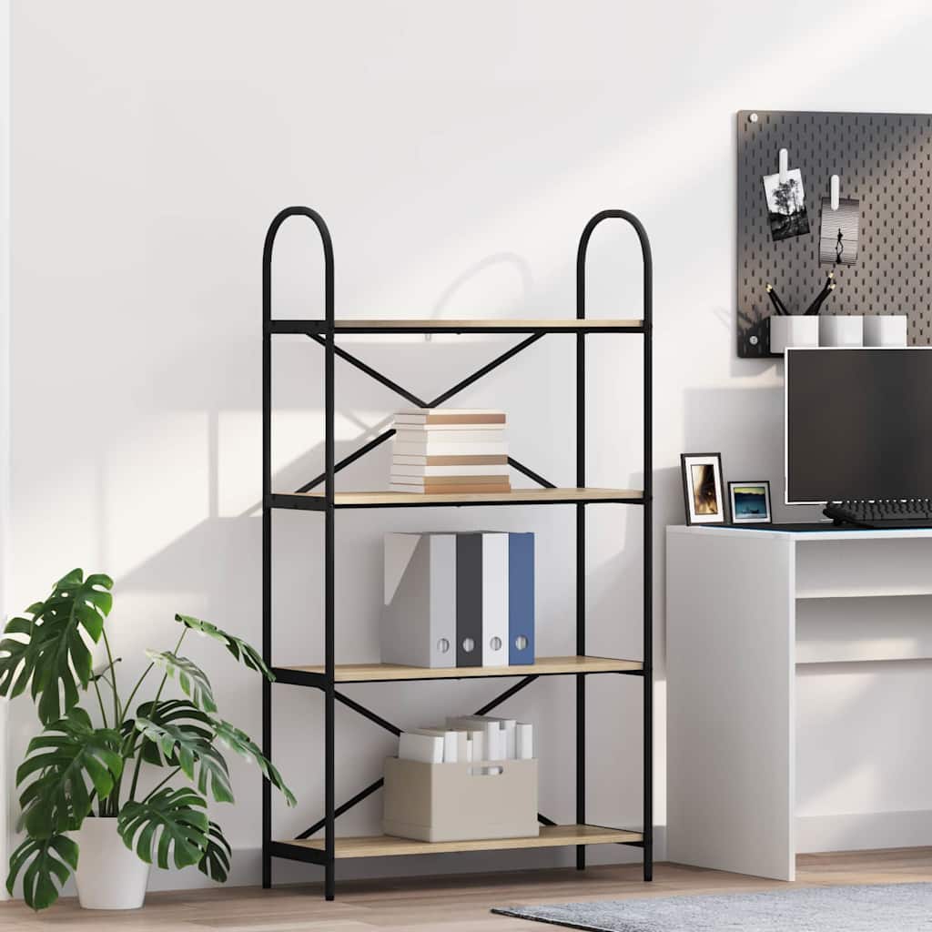 Polica Sonoma hrast 80 x 30 x 146 cm Konstruirano drvo