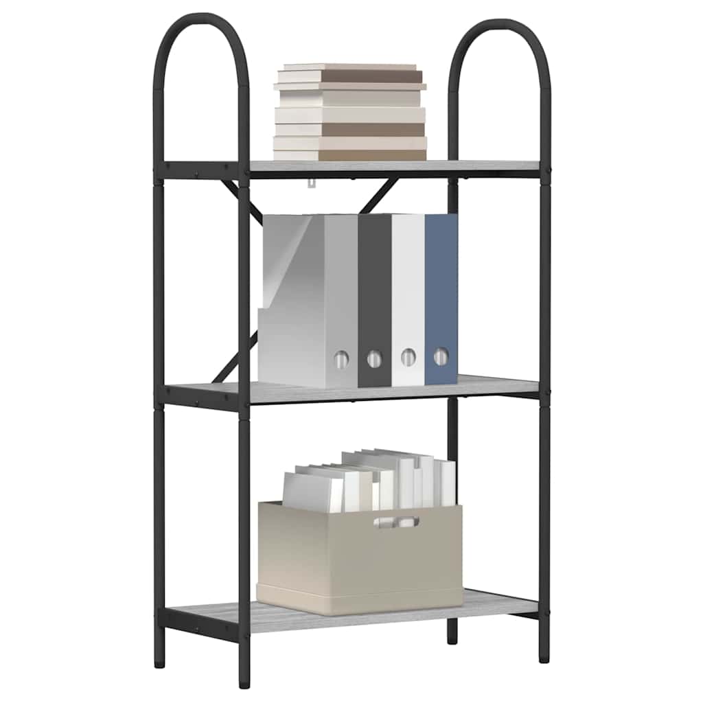 Polica Siva Sonoma 60 x 30 x 109 cm Konstruirano drvo