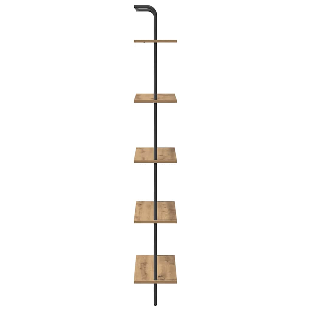 Polica 5 razina 60 x 24 x 168 cm Konstruirano drvo