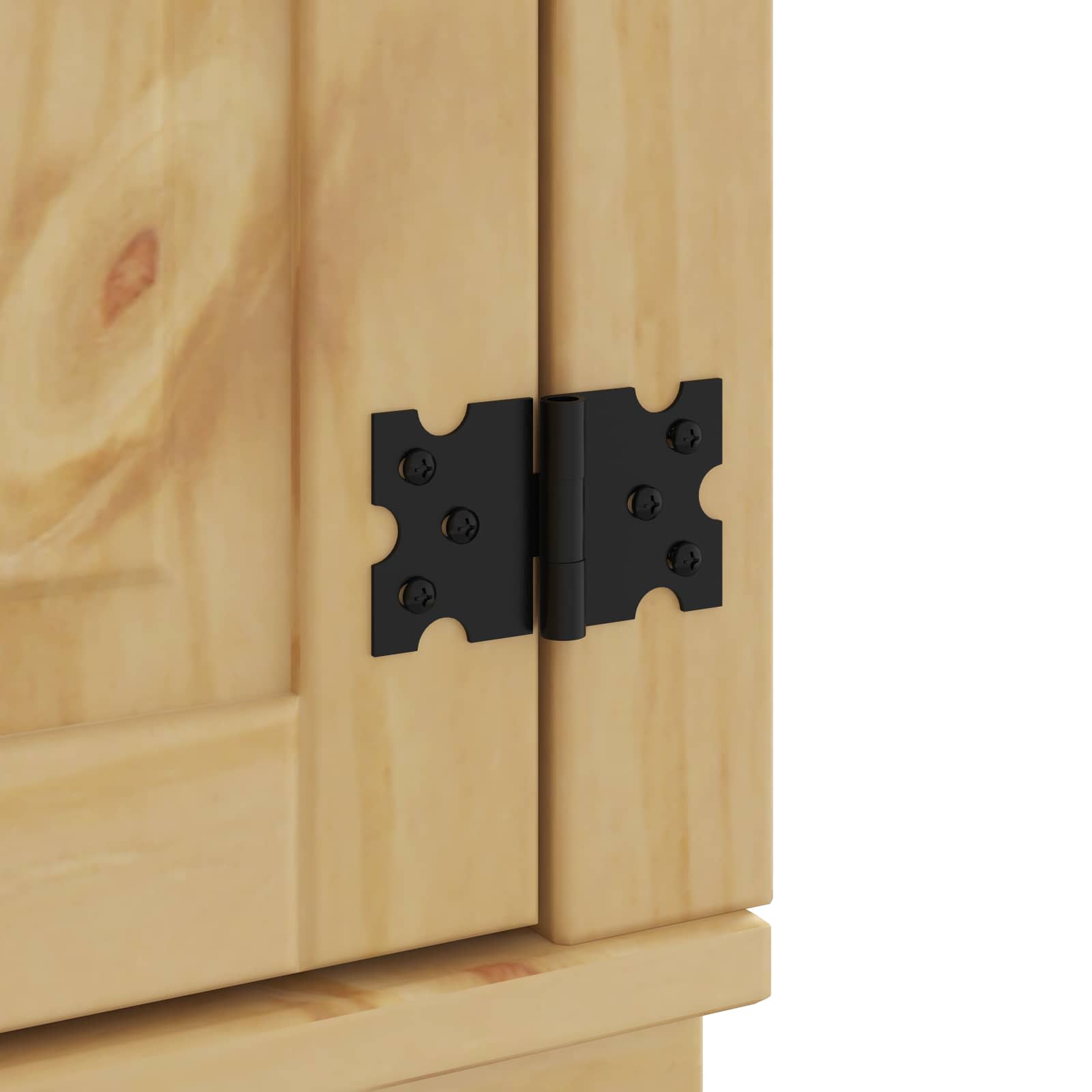 Cabinet s policom SKI 4 pcs Medeno Smeđa Čvrsto borovo drvo