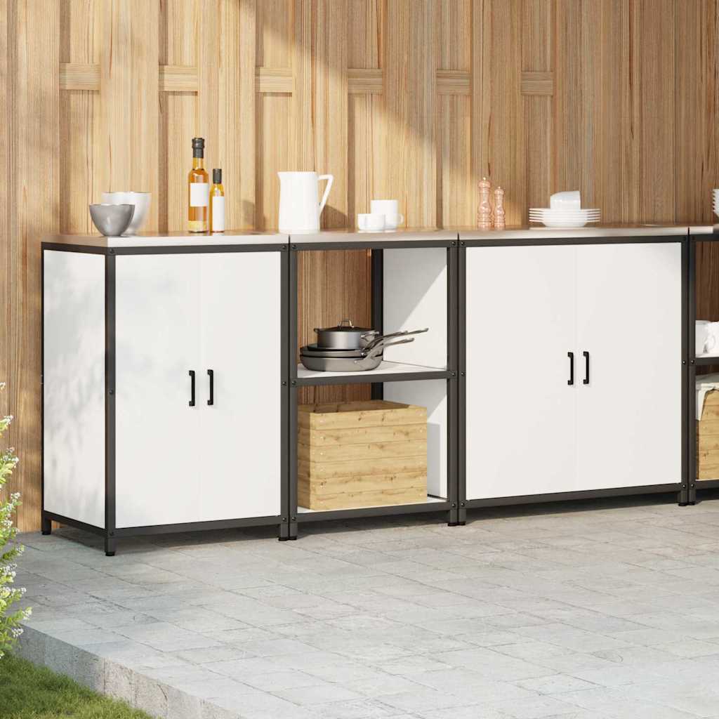 Kuhinjski set za pohranu HATTEM 3 pcs Bijela Čelična vrata