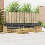 Set vanjskih sofa 6 kom. Bijela i antracit Poliester