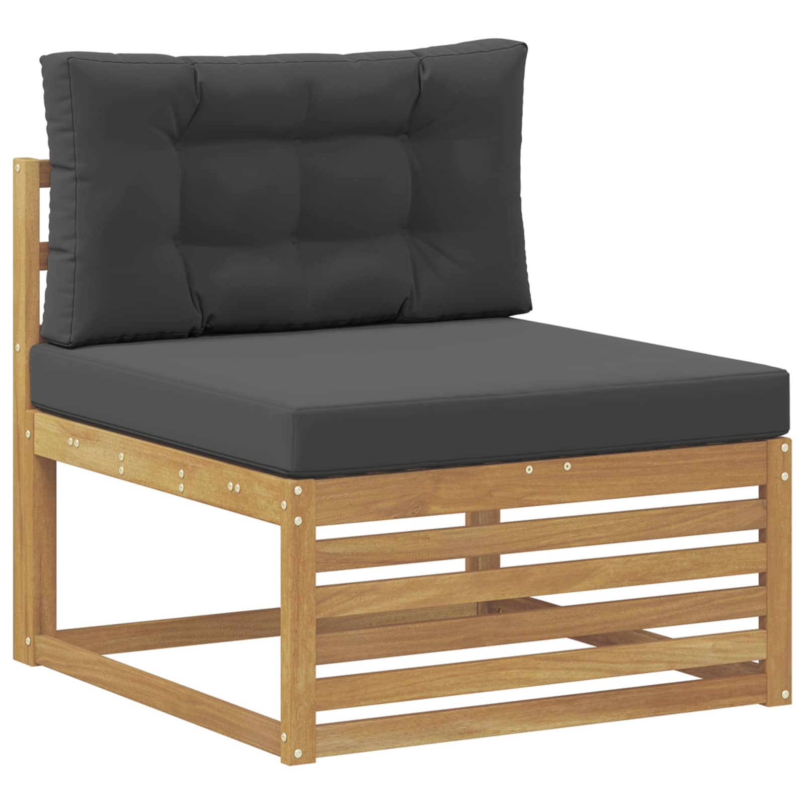 Set vanjskih sofa 6 kom. Bijela i antracit Poliester