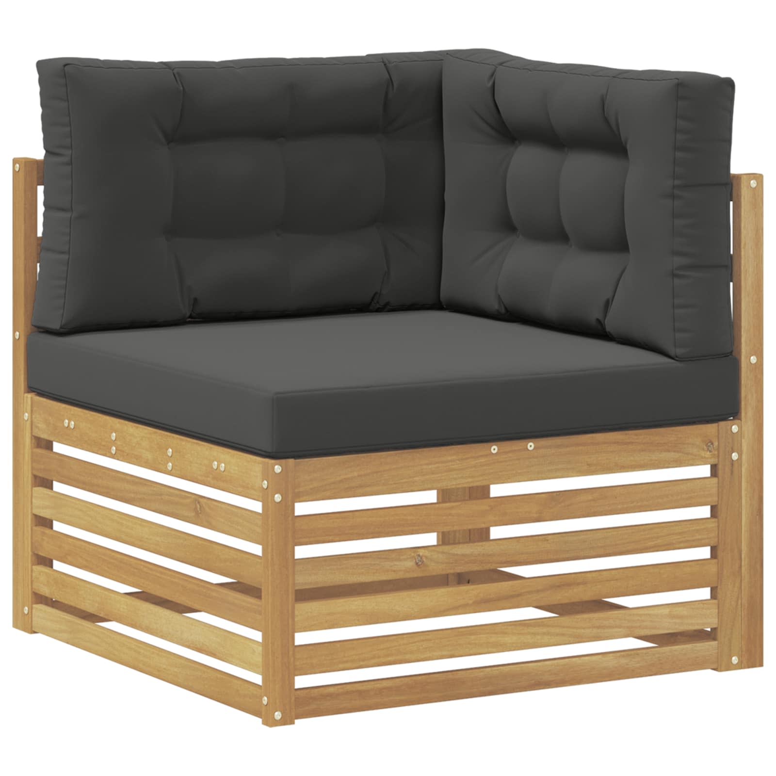 Set vanjskih sofa 6 kom. Bijela i antracit Poliester