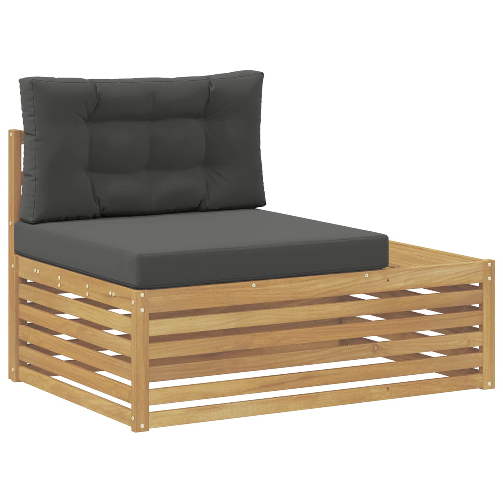 4 Komad Set vanjskih sofa Poliester Bijela