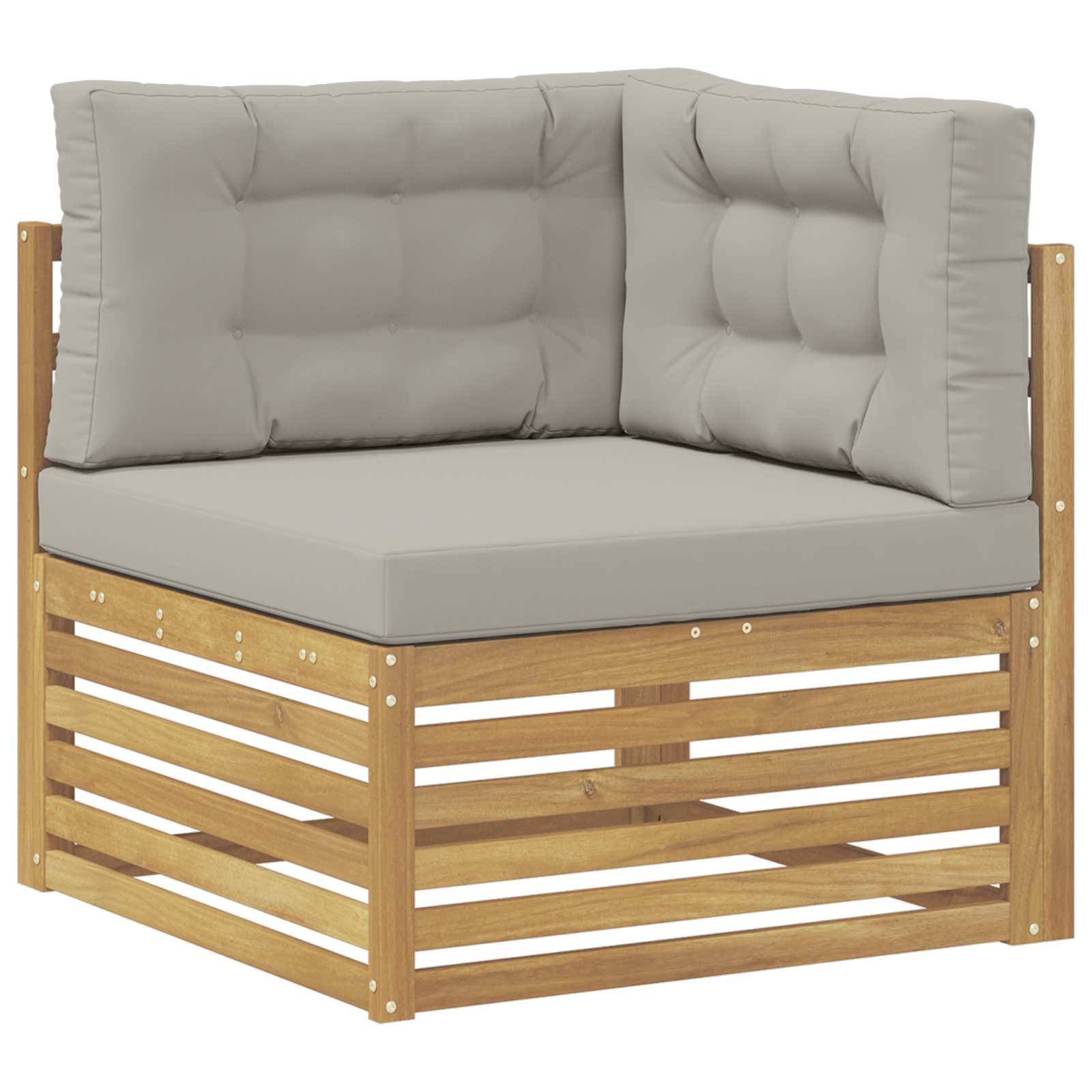 8 pcs Set vanjskih sofa Poliester Bijela