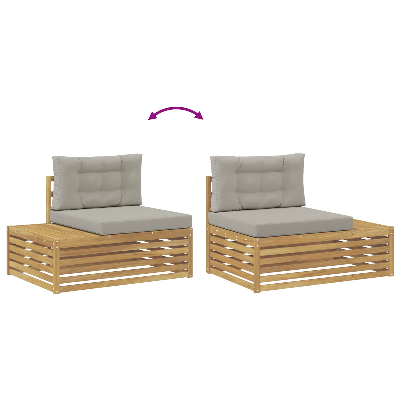 8 pcs Set vanjskih sofa Poliester Bijela