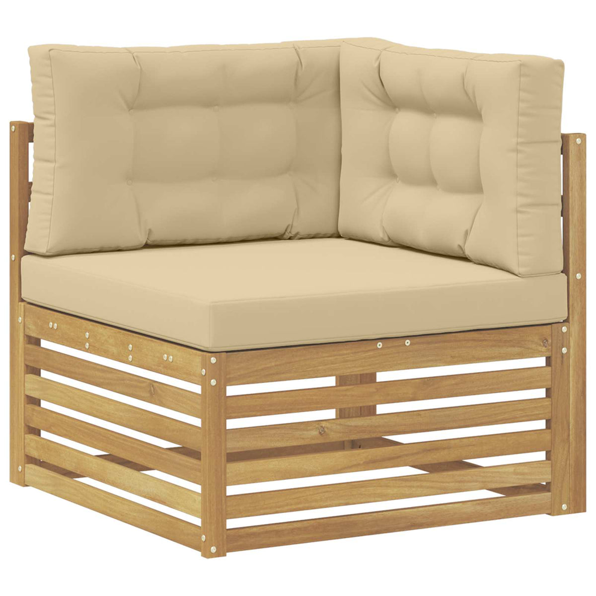 8 kom. Set vanjskih sofa Poliester Bijela