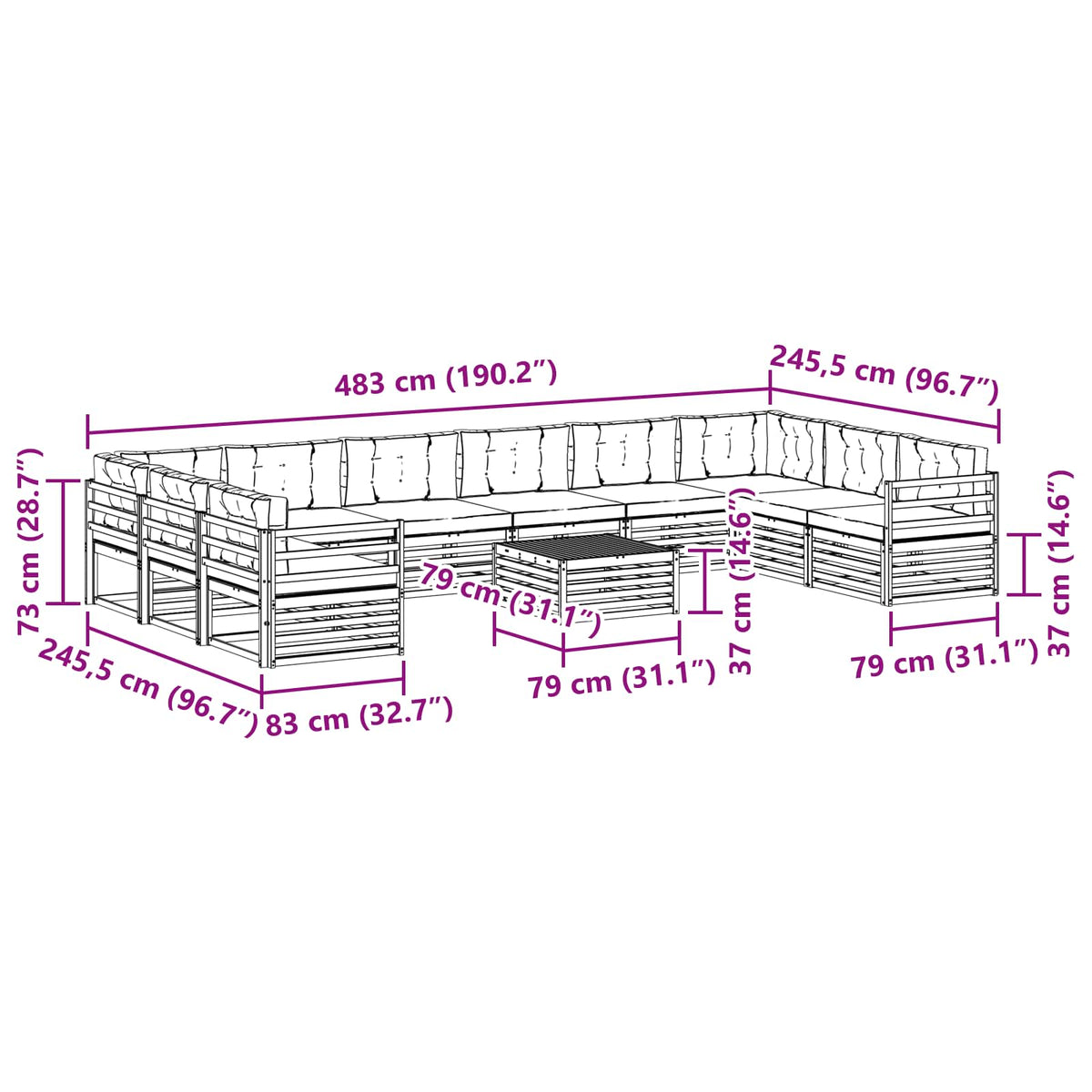 Setovi sofa 11 kom.