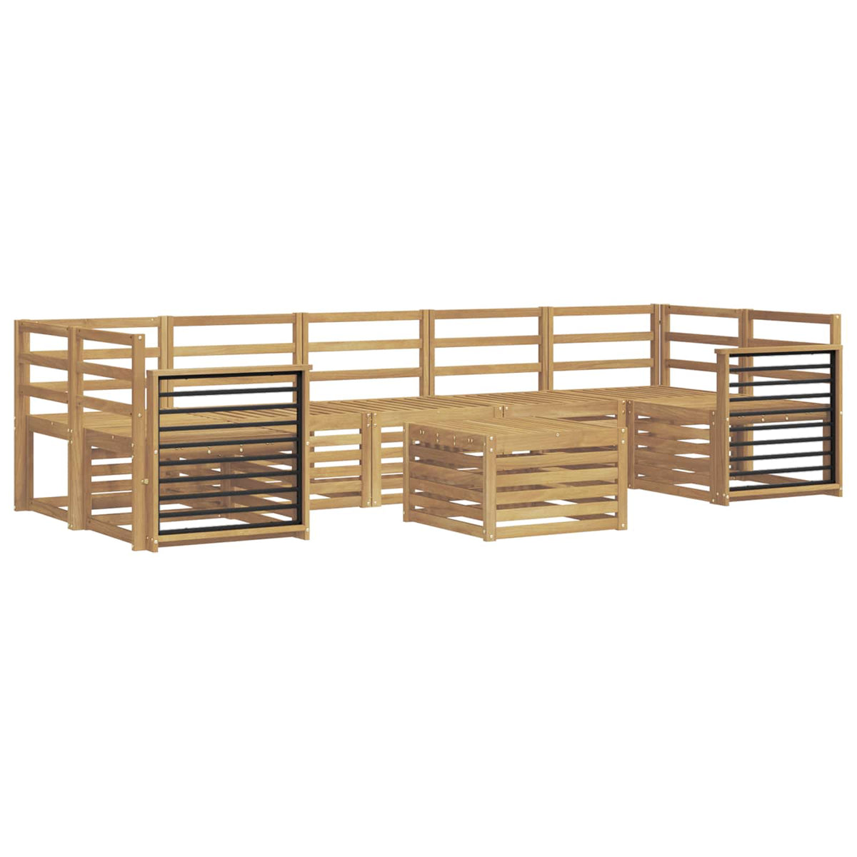 Setovi sofa Čvrsto drvo akacije