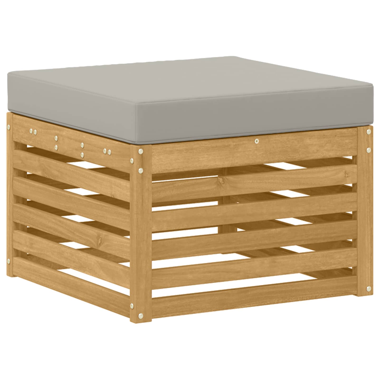 Set vanjskih sofa 5 pcs Bijela i svjetlosiva