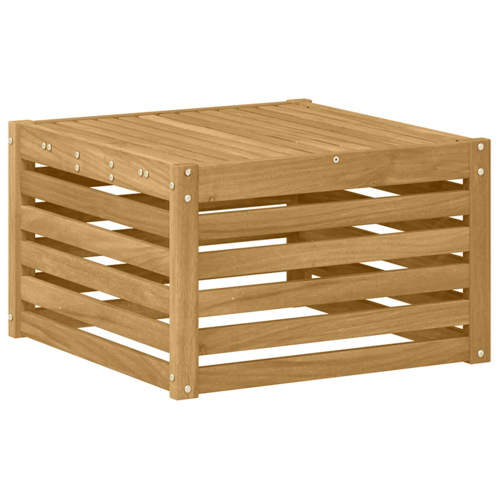Set vanjskih sofa 9 kom. Bijela Čvrsto drvo akacije