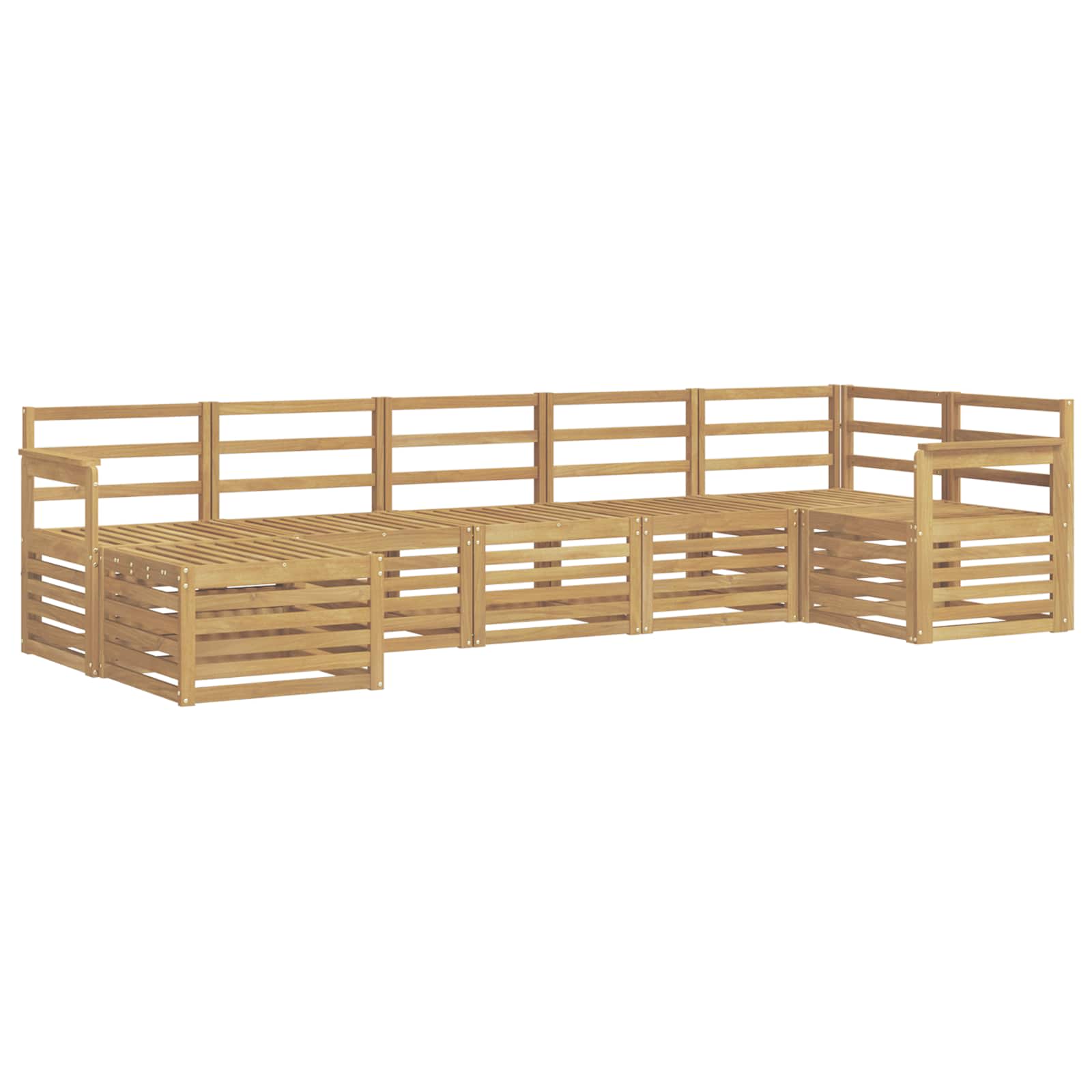 Set vanjskih sofa 7 pcs Bijela