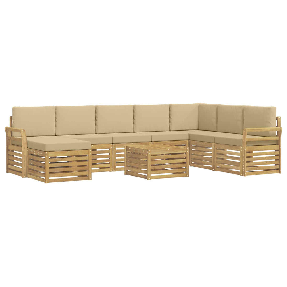 Setovi sofa Čvrsto drvo akacije