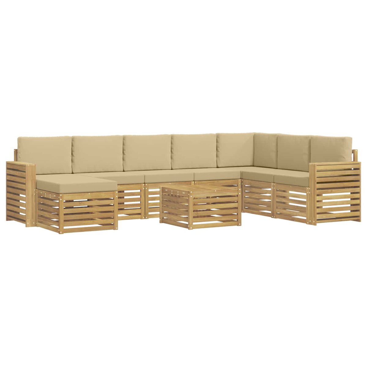Setovi sofa Čvrsto drvo akacije