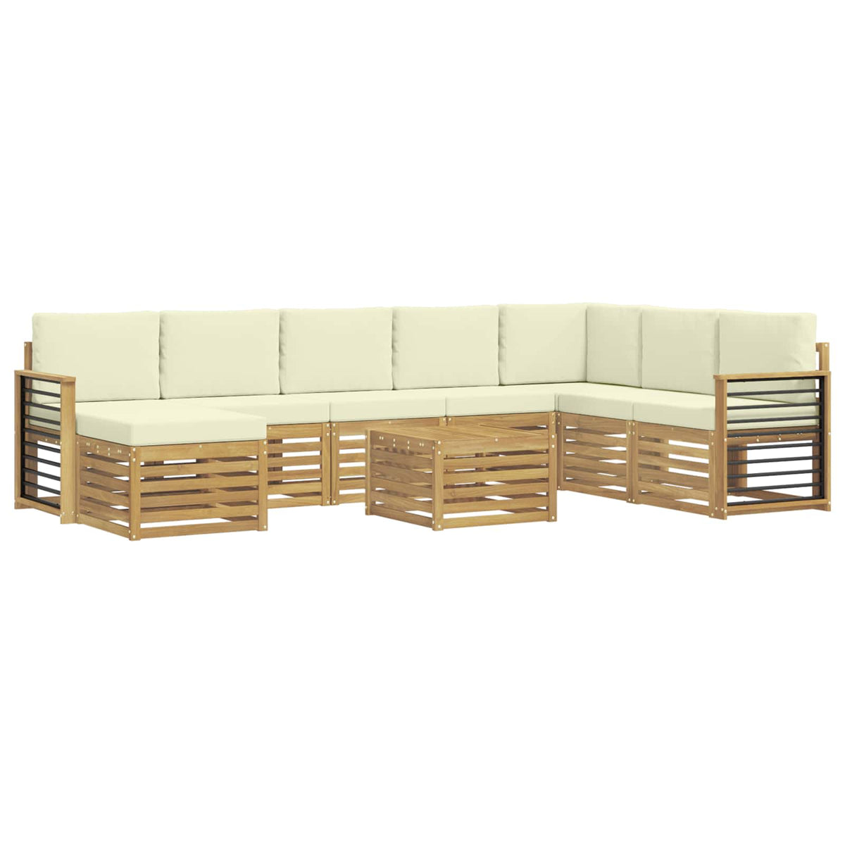 Setovi sofa Čvrsto drvo akacije
