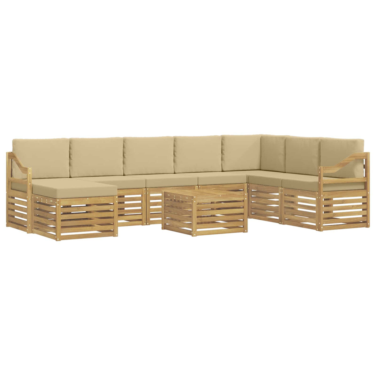 Setovi sofa Čvrsto drvo akacije