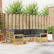 Set vanjskih sofa 5 pcs Bijela i Antracit 245 x 128,5 x 73 cm