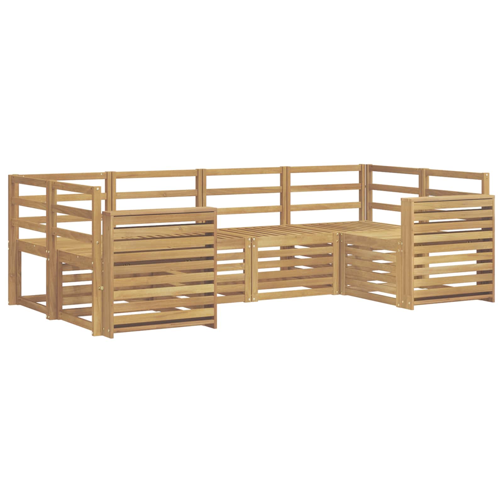 Set vanjskih sofa 6 pcs Bijela 245 x 132,5 x 73 cm