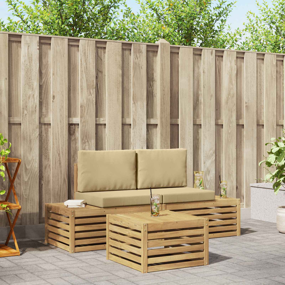 Set vanjskih sofa 4 Komad