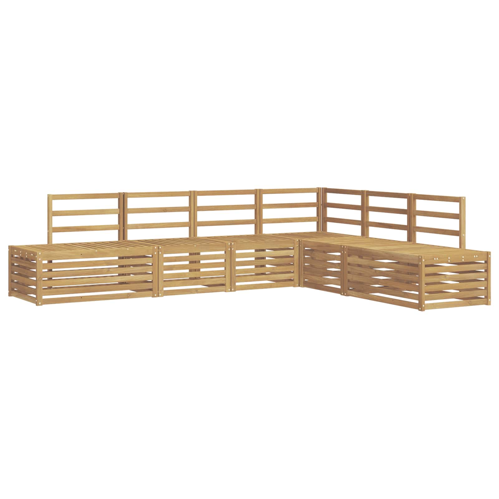 Set vanjskih sofa 6 Komad Bijela