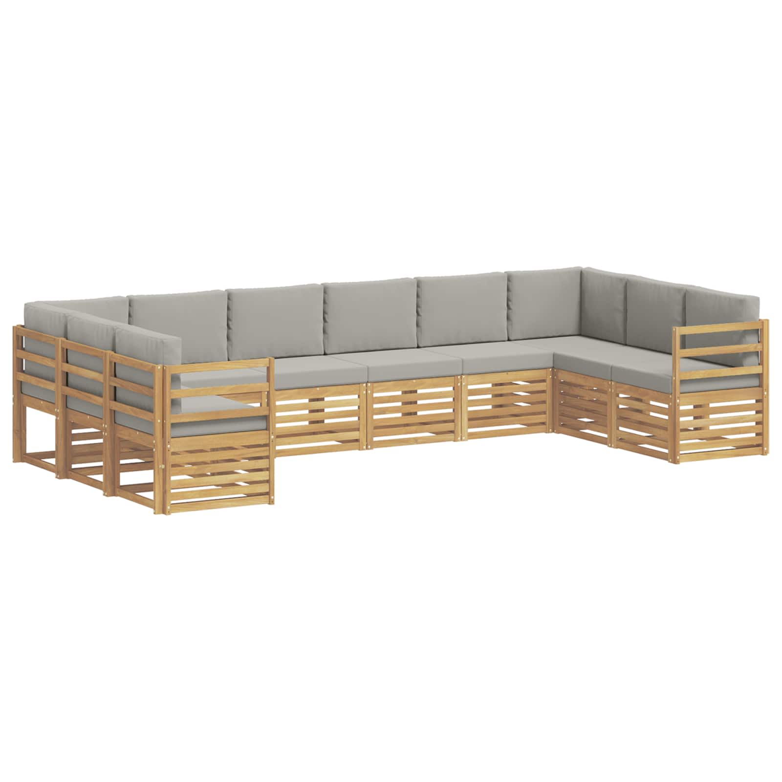 Sekcijska garnitura 10 pcs Bijela i svjetlosiva