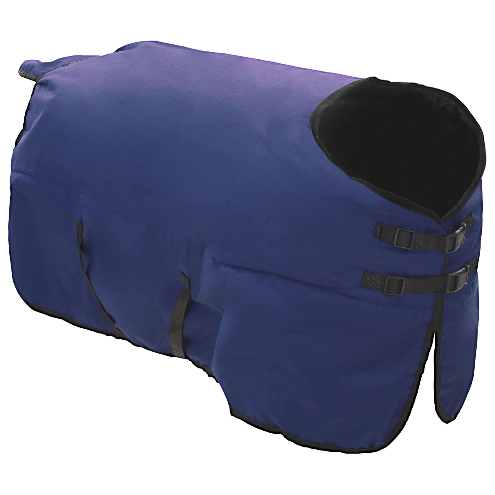 Pokrivač za konje Tamno zelena i crna 85 cm Poliester