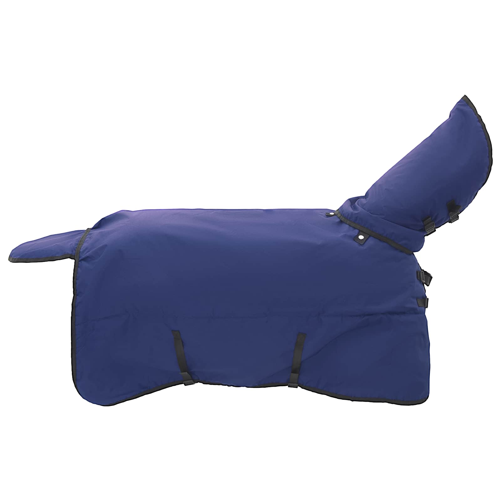 Pokrivač za konje Tamno zelena i crna 75 cm Poliester