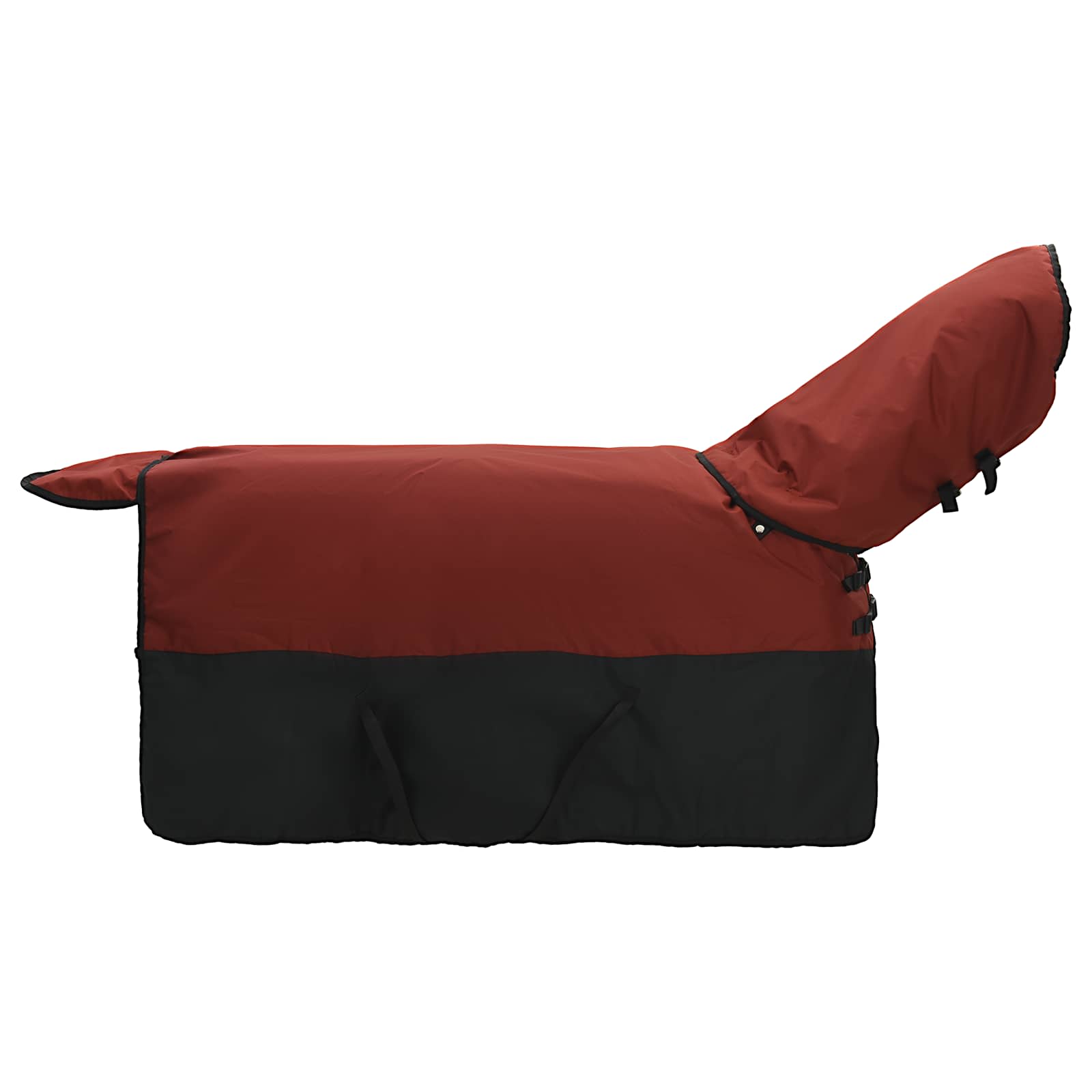 Pokrivač za konje Tamno zelena i crna 85 cm Poliester
