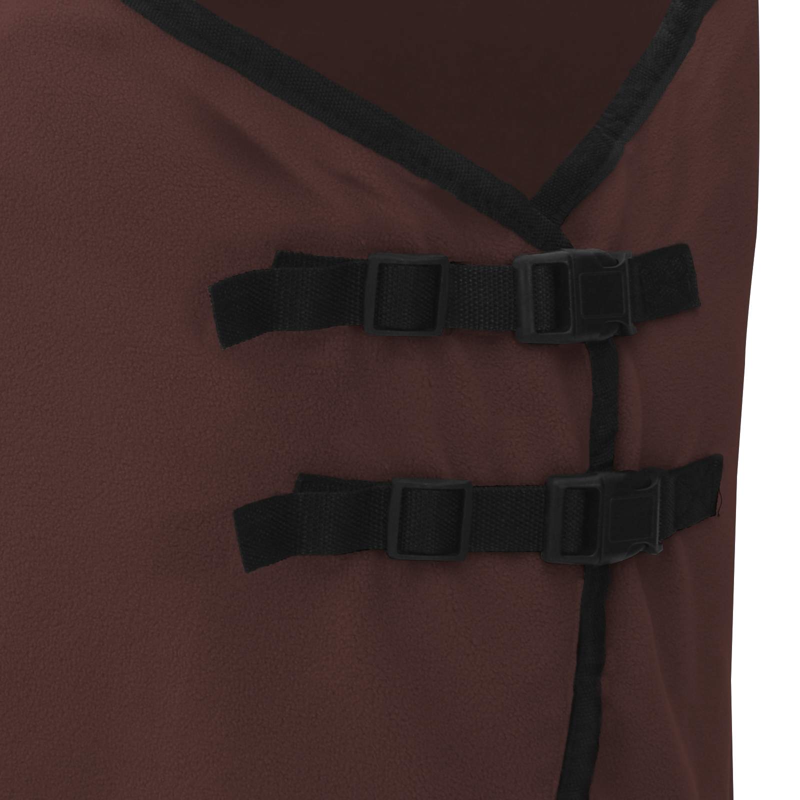 Pokrivač za konje Puni tamnosmeđi 105 cm Poliester