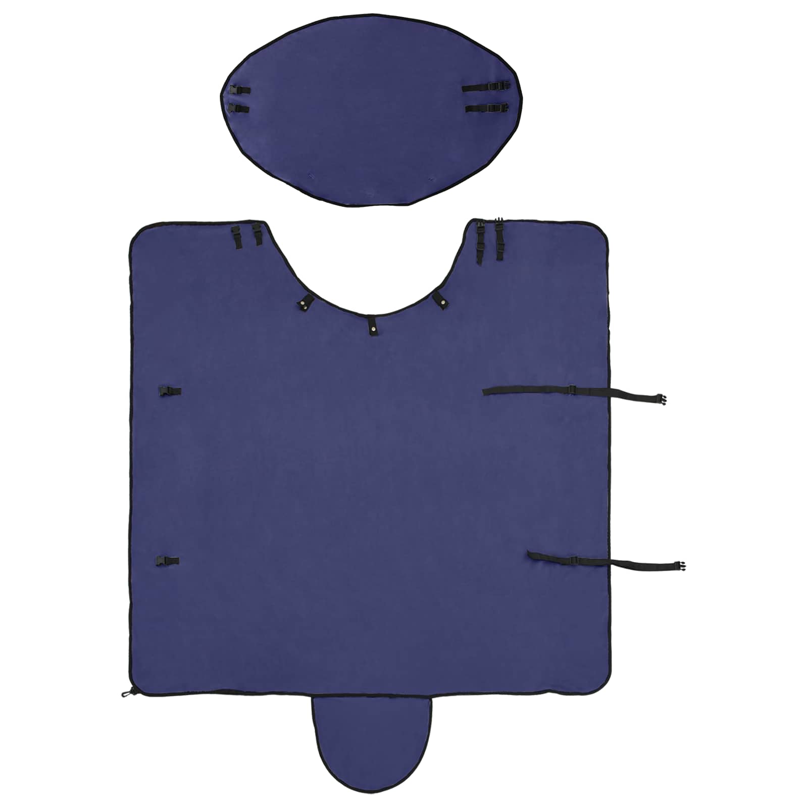 Pokrivač za konje Mornarsko plava 75 cm Poliester