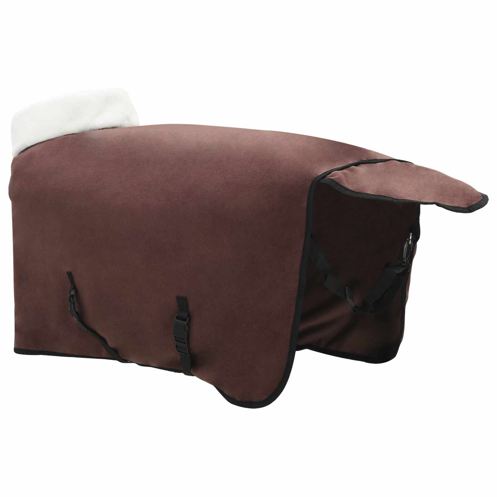 Pokrivač za konje Puni tamnosmeđi 85 cm Polartec