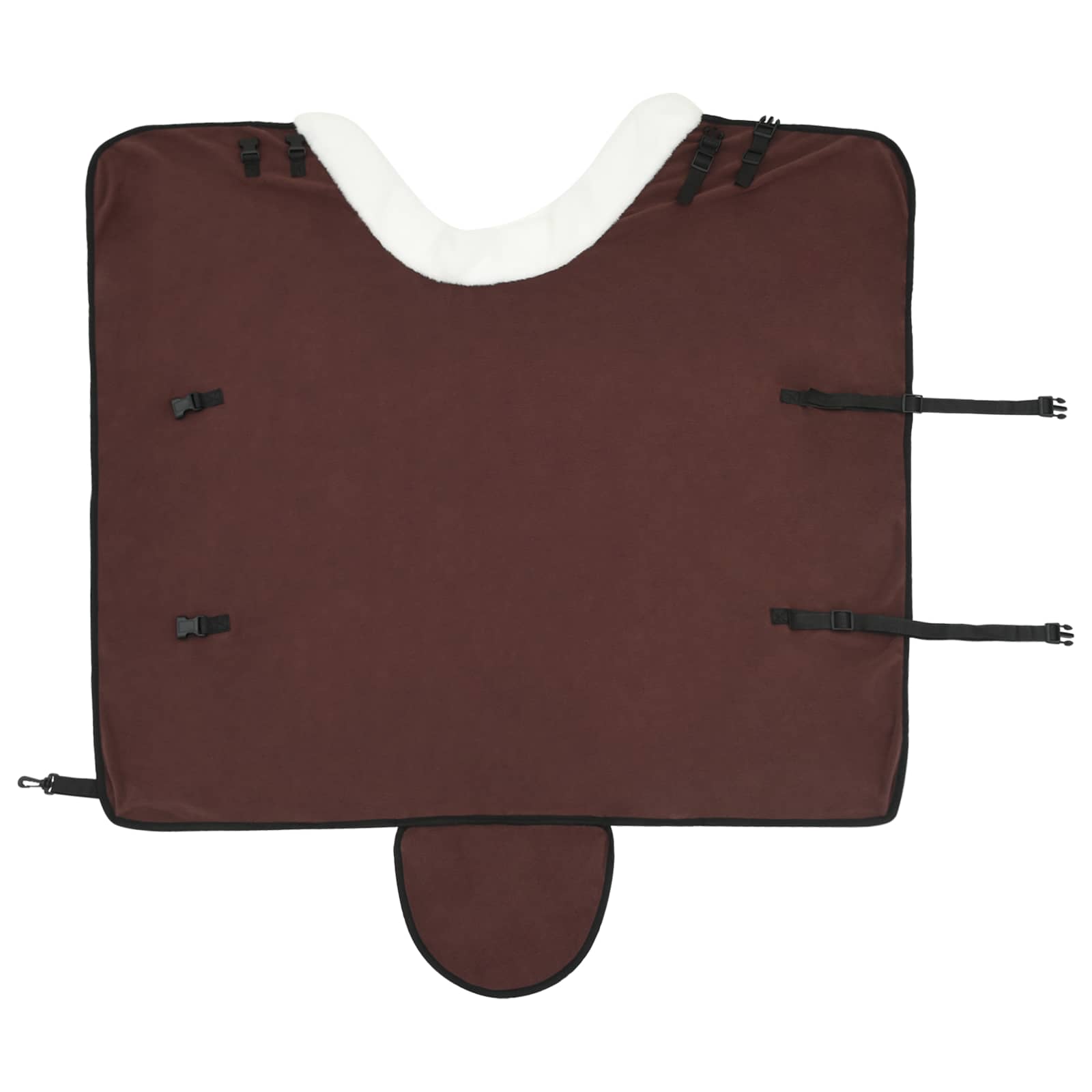 Pokrivač za konje Puni tamnosmeđi 95 cm Polartec