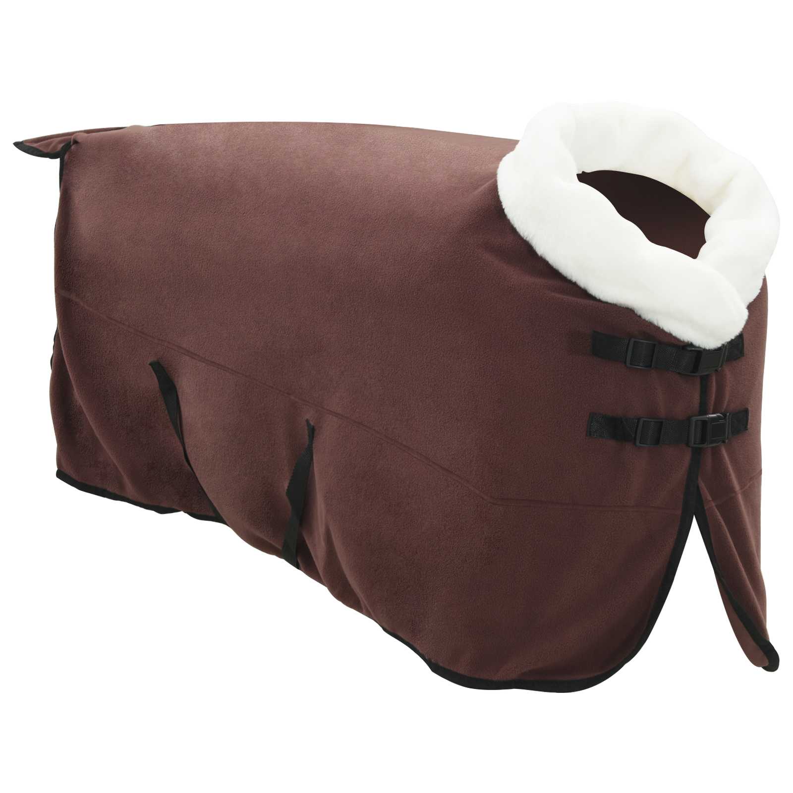 Pokrivač za konje Puni tamnosmeđi 125 cm Polartec