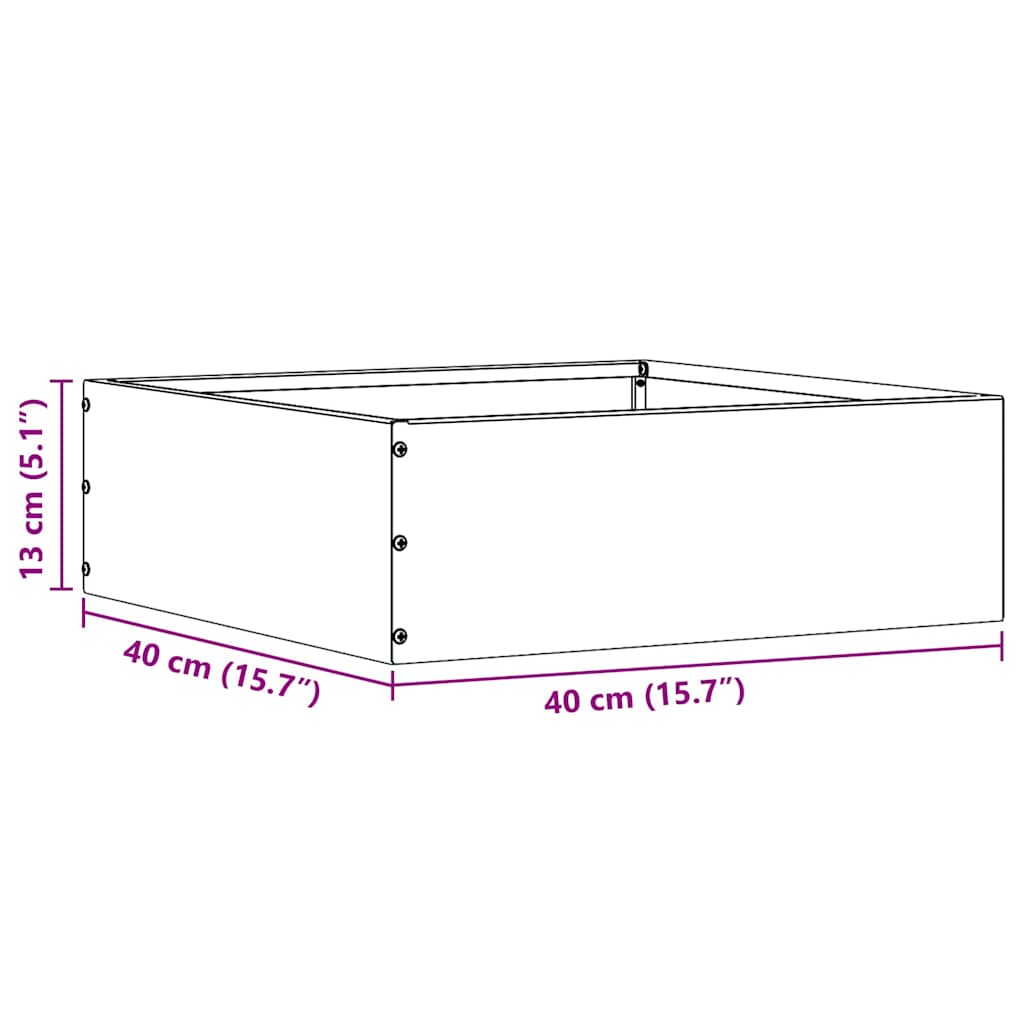 Ograda oko Travnjaka 6 pcs Maslinasto zelena 40 x 40 x 13 cm