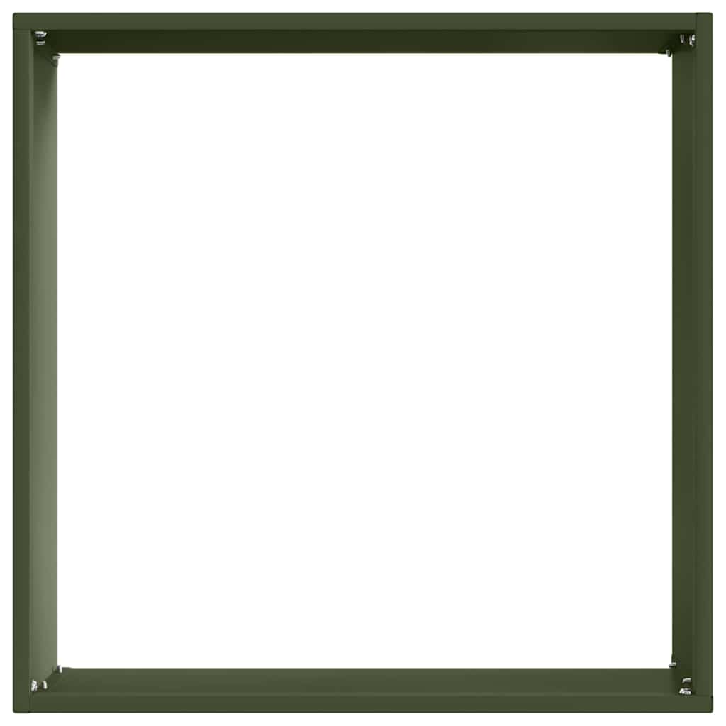 Ograda oko Travnjaka 6 pcs Maslinasto zelena 40 x 40 x 13 cm