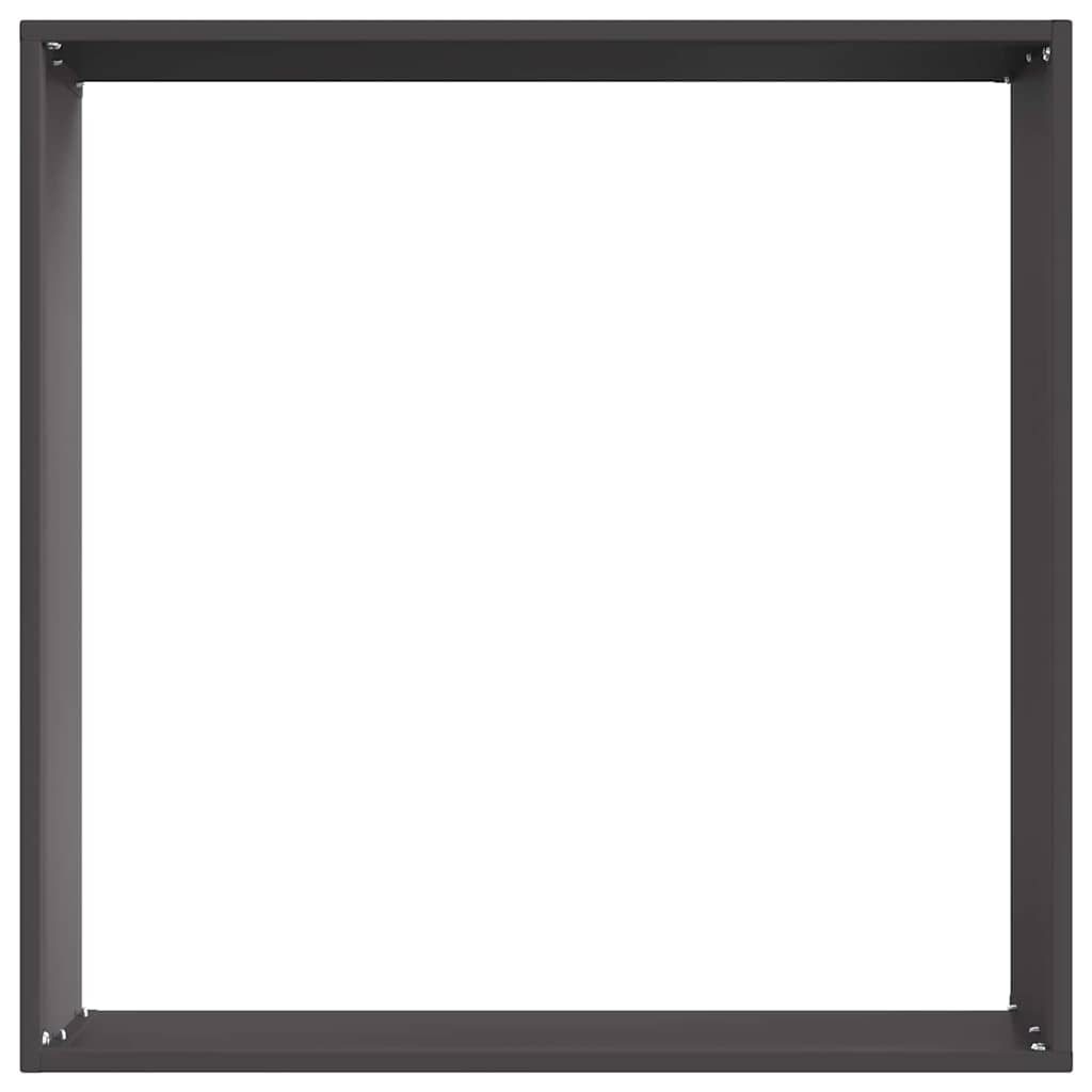 Ograda oko Travnjaka 6 pcs Crna 50 x 50 x 13 cm Čelik