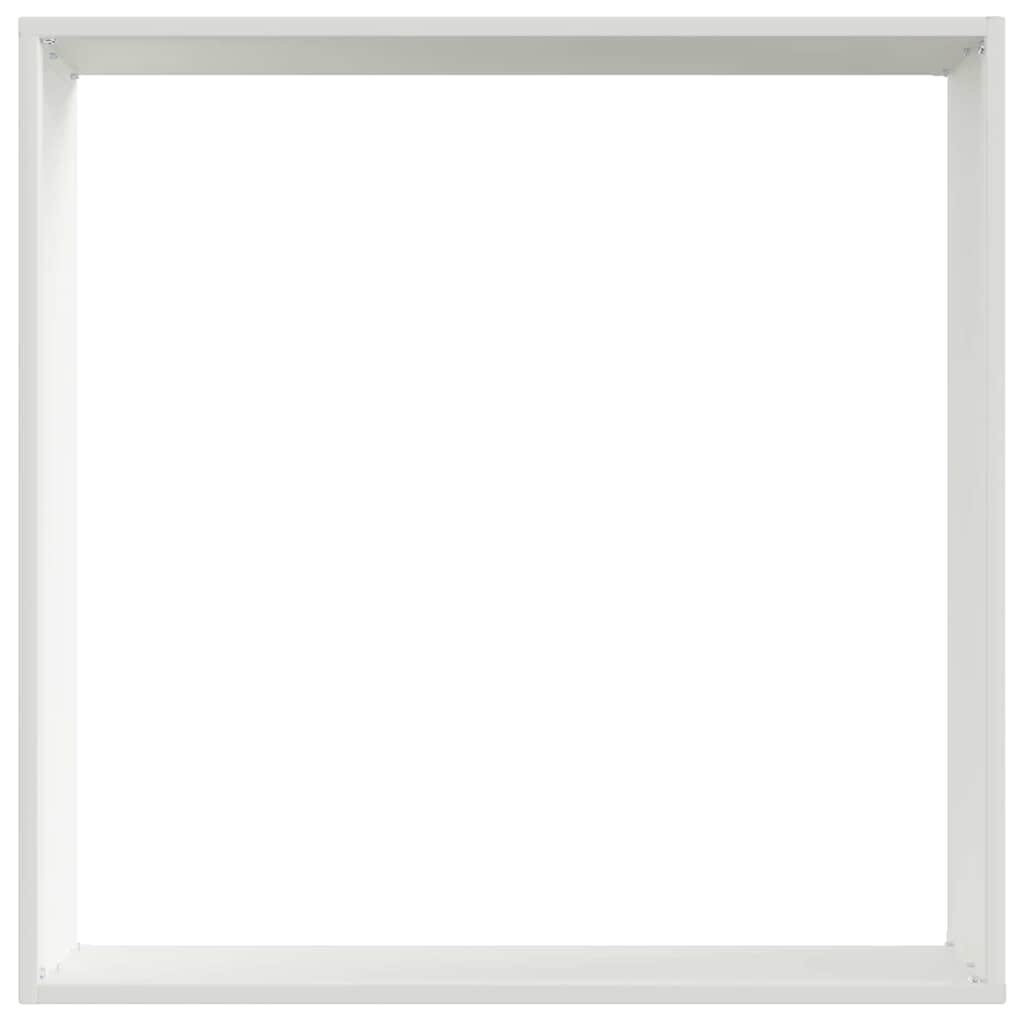 Ograda oko Travnjaka 6 pcs Bijelo 50 x 50 x 13 cm Čelik
