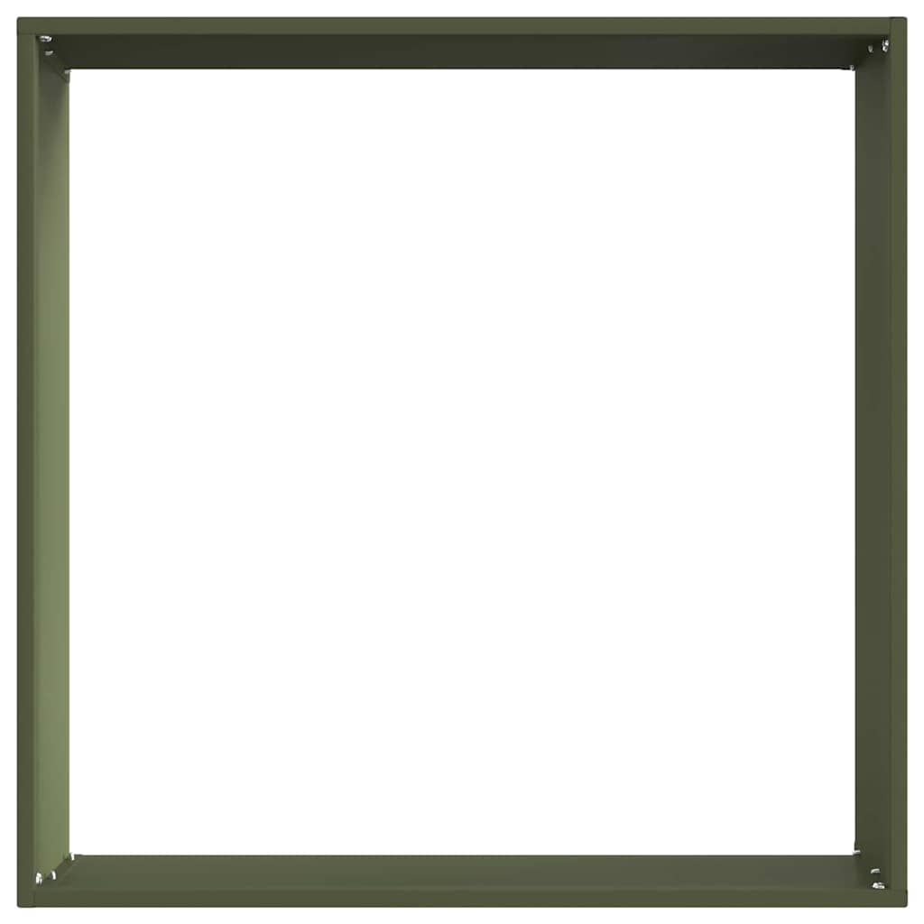Ograda oko Travnjaka 6 pcs Maslinasto zelena 50 x 50 x 13 cm