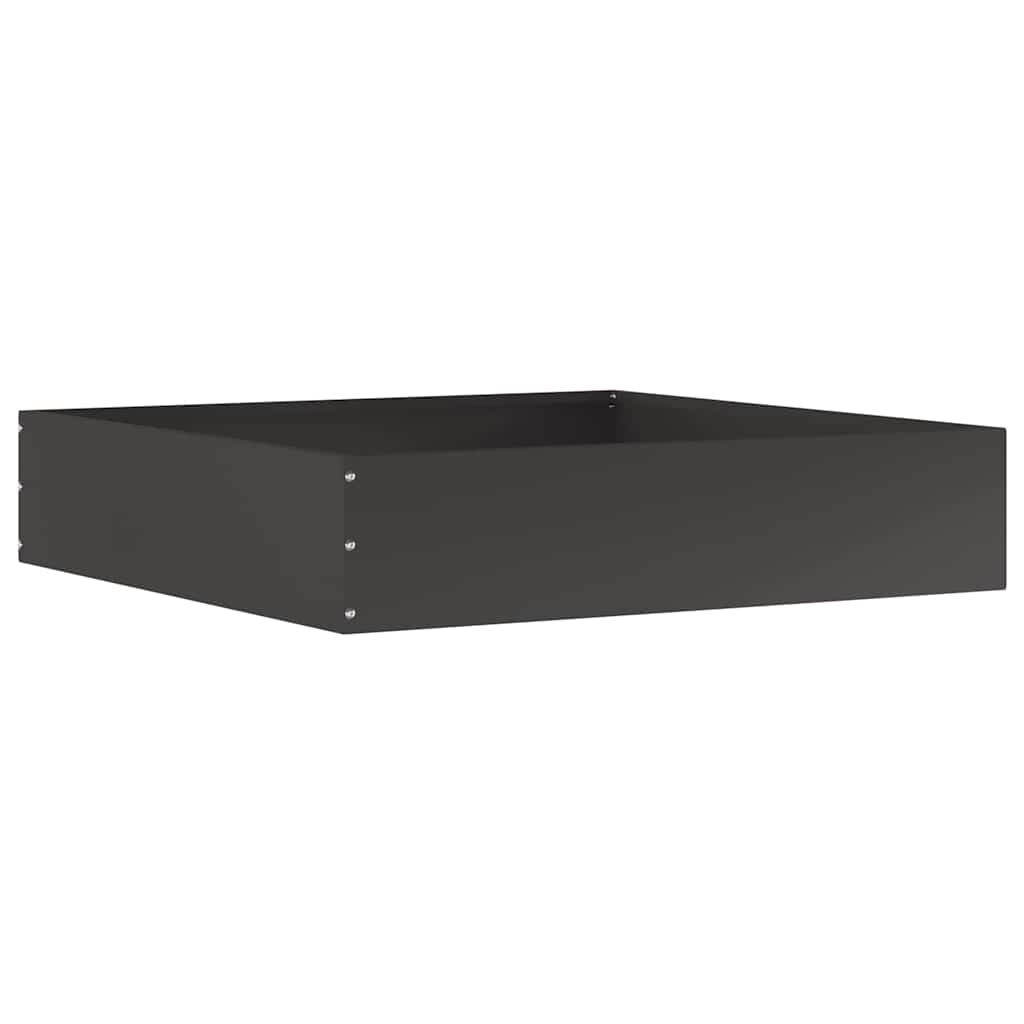 Ograda oko Travnjaka 6 pcs Crna 60 x 60 x 13 cm Čelik